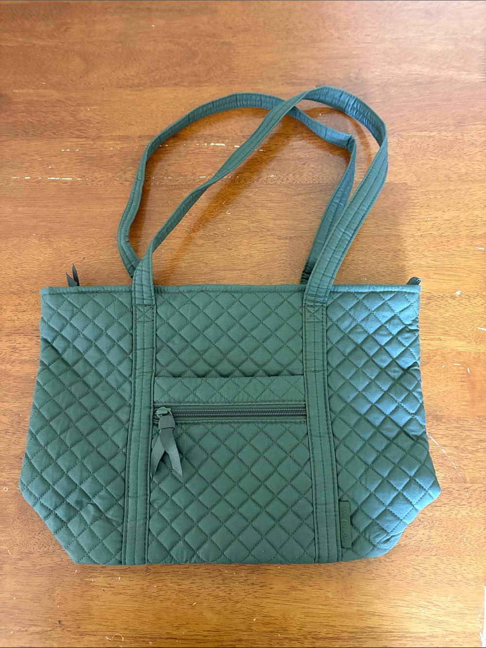 Vera Bradley Quilted Tote in Forest Green